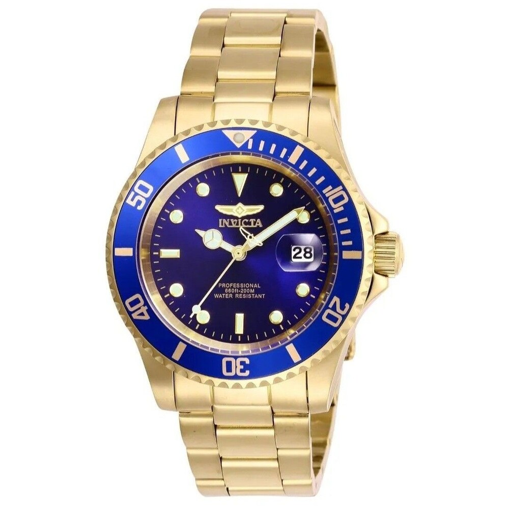 Invicta Pro Diver Men's Watch 40mm Gold Blue 26974